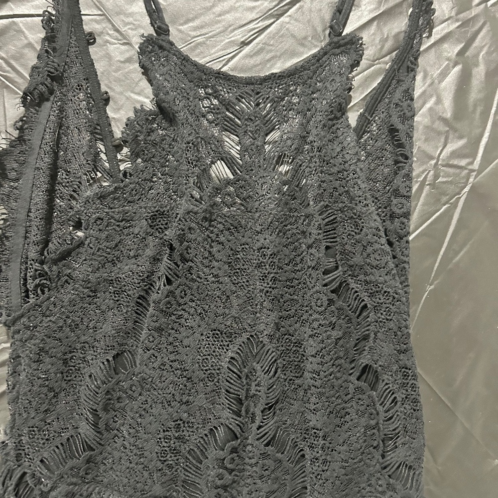 Women’s Free People black crocheted dress size small